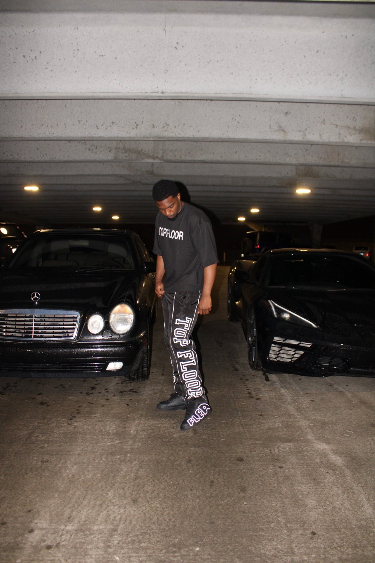 Top Floor Midnight Garment Nylon Pant